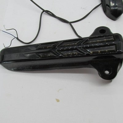 Aftermarket Harley '14+ Touring Gloss Black LED Lighted Lower Fork Leg