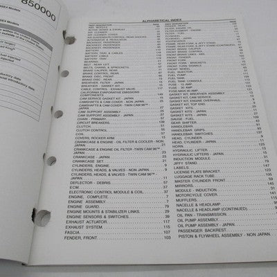 Harley-Davidson Official 2008 CVO Road King FLHRSE4 Parts Catalog 9943