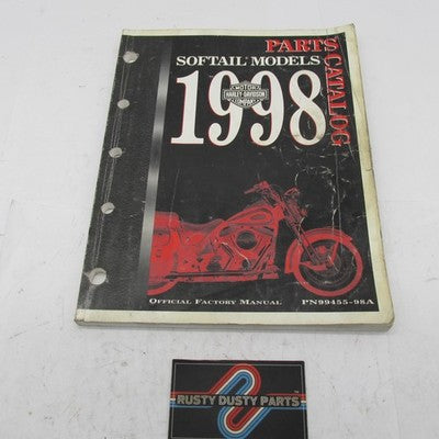 Harley Davidson Official Factory 1998 Softail Models Parts Catalog 994