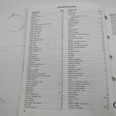 Harley-Davidson Official Factory 2005 FLSTFSE Model Parts Catalog 9943