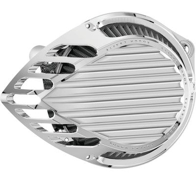 Rough Craft Air Cleaner Chrome Finned RC-600-005