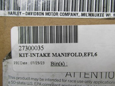 Harley Screamin' Eagle OEM NOS Pro Intake Manifold 64MM Hi-Flow EFI Ki