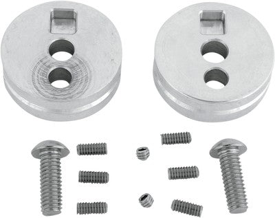 Show Chrome Turn Signal Relocation Inserts for Driving Light Kits 55-1