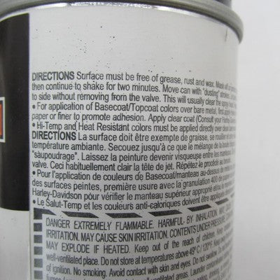 Harley Davidson Touch Up Black Denim Acrylic Lacquer 12oz 98606BYM 