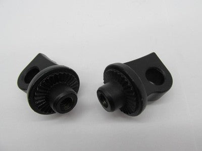 Kuryakyn NOS OEM 6775 Adjustable Stop Splined Peg Adapters Black 1620-