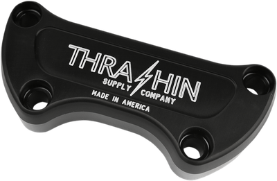 THRASHIN SUPPLY CO. 1" Handlebar Clamp Machine Cut Black Anodized TSC-2800-4