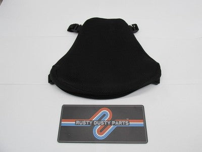 Motorcycle Padded Solo Seat Cover 13" x 12" Black Mesh
