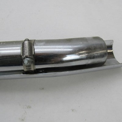 Harley OEM Softail Rear Exhaust Head Pipe w/ Chrome Heat Shield 65603-