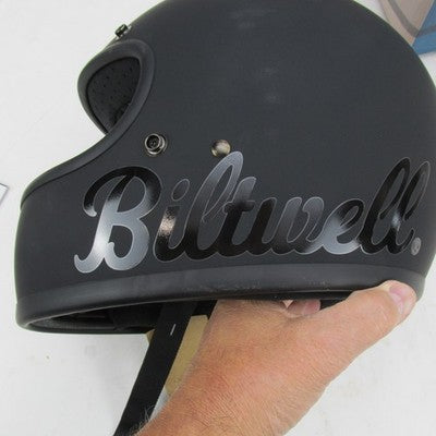 Biltwell NIB Gringo Large DOT Flat Black Factory Logo 1002-638-104 | 0