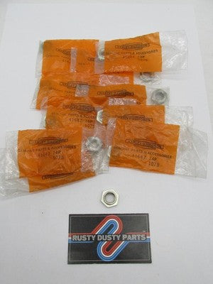 Lot of 10 Harley Davidson Genuine NOS Aermacchi SX 175 Rear Brake Nuts