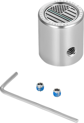 FIGURATI DESIGNS Heel-Toe Shifter Cover Green Line American Flag - Sta