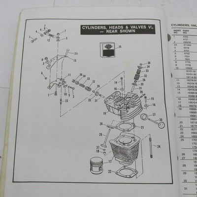 Harley Davidson Official Factory 1991 and 1992 Police Parts Catalog 99