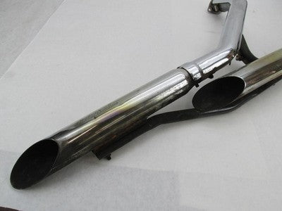 Harley-Davidson OEM Dyna Chrome Exhaust System w/ Slash Cut Mufflers a