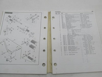 Harley Davidson Official 1954-1978 XLH 1000 Models Parts Catalog 99451