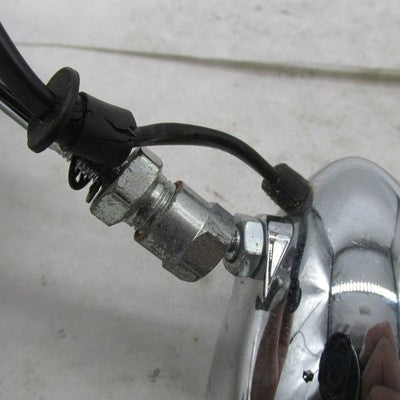 Harley Davidson Pair of Chrome Rear View Mirrors with Bullet Amber Tur