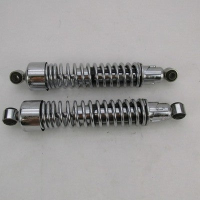 Pair of Harley Genuine OEM Chrome 11-3/4" 11.75" Rear Shock Absorbers