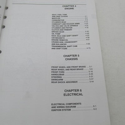 Yamaha OEM Service Manual TT-R125M/TT-125MC LIT-11626-13-47 5HP-28199-