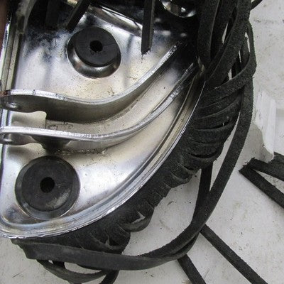 Harley OEM Half-Moon Bullseye Rider Floorboards w/ Studded Fringe 5059