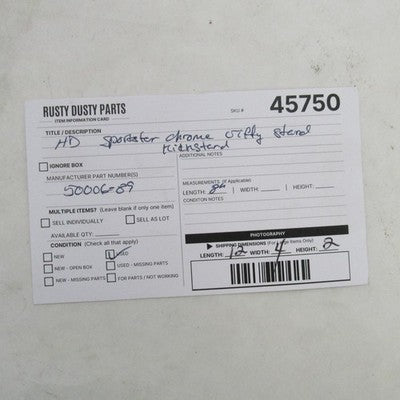 Harley Davidson OEM 92-03 Sportster Hugger 8.5" Kickstand 50072-92