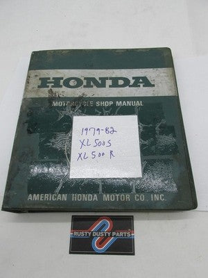 Honda Official Factory 1979-82 XL500S XL500R Shop Service Manual
