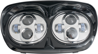 Rivco Products LED Road Glide Headlight Assembly Black/Chrome LED-145C