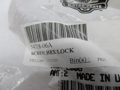 Harley Davidson Genuine NOS Hex Lock Screw 54718-06A