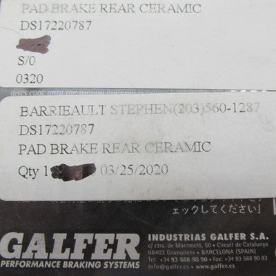 Galfer Sintered Brake Pads G1370-G1380 , G1375-G1396 1371 FD267H029