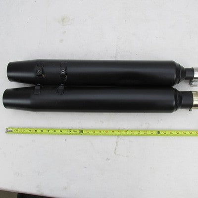 Harley Davidson Stock OEM Touring Mufflers Black 64901268 64901269