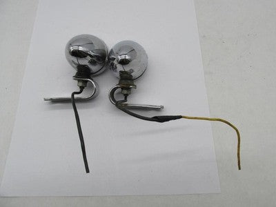 Pair of Harley Davids Yankee Guide Bullet Amber Turn Signals with Viso