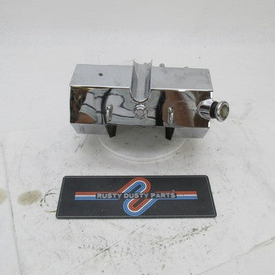 Vintage Chrome Hexagon Horseshoe Oil Tank Rigid Chopper Harley Triumph