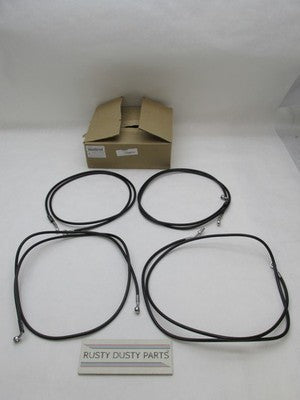 LA Choppers *INCOMPLETE* 17-19 FL 12-14" Handlebar Brakeline Kit Black