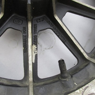 Harley OEM 87-99 Touring 10-Spoke 16x3" Front Mag Wheel *DAMAGED* 4349