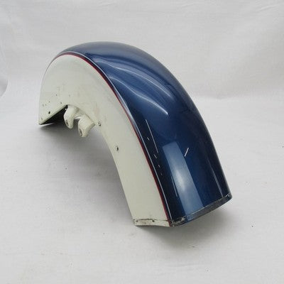 Harley OEM 00-13 Touring Road King Front Fender White w/ Blue Pinstrip