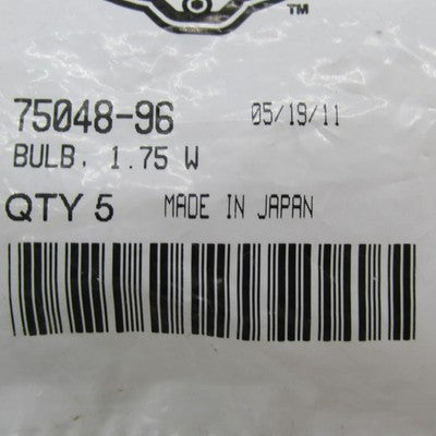 Lot of 2 Harley-Davidson OEM NOS 1.75W 12V Clear Bulbs 75048-96