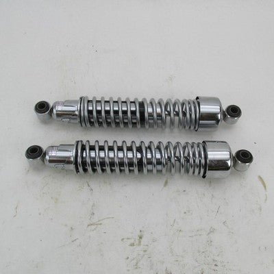 Pair of Harley Davidson OEM Chrome Springs Rear Shocks Sportster 1989+