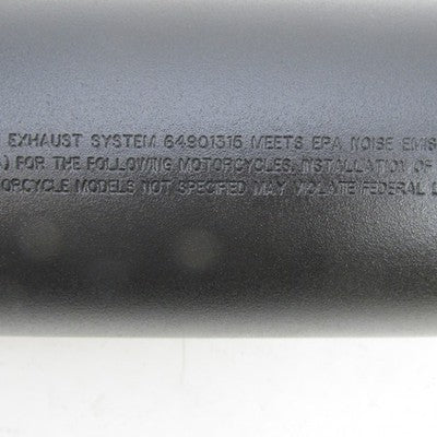 Pair of Harley OEM 17-24 M8 Exhaust Mufflers, Satin Black 64901314 649