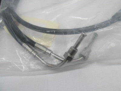 LA Choppers NOS LA-8011B13B Harley Braided Brake Line Kit, Black 1741-