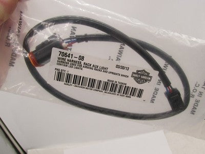 Harley Davidson Genuine NOS Rack Aux Light Wire Harness 70641-08