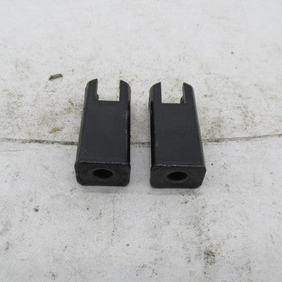 Pair of Harley OEM 83-03 Sportster Passenger Footrest Supports Black 5