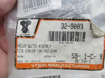V-Twin NOS Harley Vacuum Switch Assembly 32-9083 | 26566-91