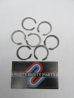 Lot of 7 Harley Davidson Genuine NOS Fork Slider Tube Retaining Rings