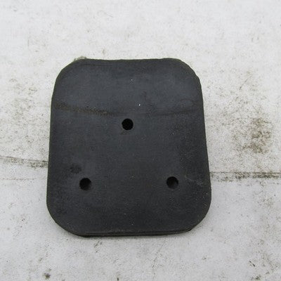 Harley Davidson 3-Hole Laydown License Plate Black Rubber Mount Wedge