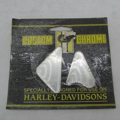 Custom Chrome NOS Harley Big Twin Frame Neck Covers Inserts 13-598