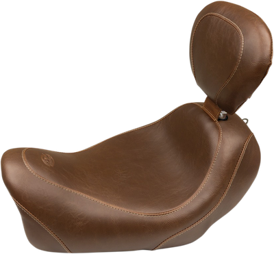 Mustang Wide Tripper Solo Seat Brown Smooth Stitched 79796