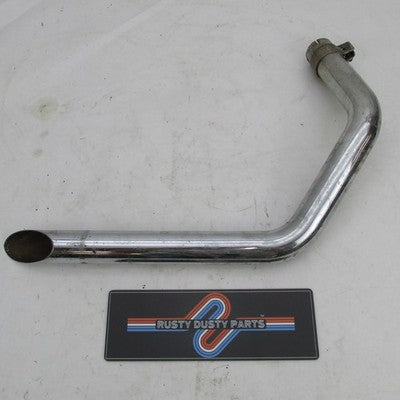 Harley Ironhead Shovelhead Front Cylinder Slash Cut 1-3/4" Exhaust Dra