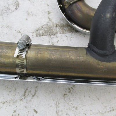 Harley OEM 18-Up M8 Fat Boy Breakout Exhaust Headers w/ Chrome Shields