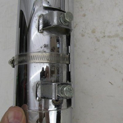 Pair of Harley Davidson Genuine Stock Chrome Exhaust Mufflers Pipes 65