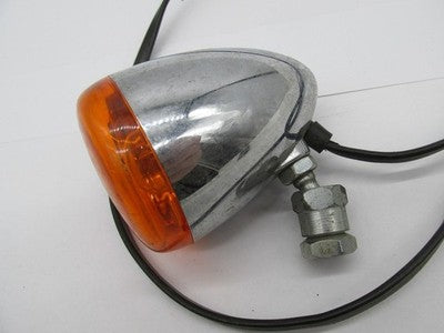 Harley Davidson Genuine Chrome Amber Bullet Turn Signal Assembly 69094
