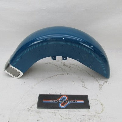 Harley Davidson OEM NOS Softail Heritage Front Fender Teal Pinstripe 5