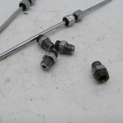Pair of Harley OEM Rocker Box Oil Lines w/ Fittings Ironhead Sportster